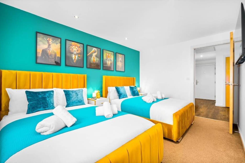 Spacious 2 Bed Apt B'Ham Cc With Parking Sleeps 7 Birmingham Eksteriør bilde
